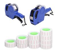 15000 étiquettes autocollants de prix, papier d'étiquettes de machine de prix, 30 rouleaux de papier d'étiquette à une rangée pour étiqueteuse de pistolet MX5500 21x12mm