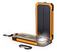 15000mAh Chargeur de Batterie Solaire Power Bank chargeur de Secours Portable Batterie Externe Etanche avec 8 LED Double USB