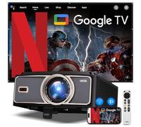 [1500Brightness] 4K Projector with Wifi6 and Bluetooth,Smart Projector with Electric Bracket,Max 300''Display Home Theater Projector,Auto Focus&Keystone,Upgrated Dess C5 Pro GTV