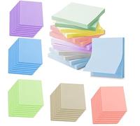 1500Feuillets Notes Sticky Notes de 5 Couleurs,76 x 76 mm Super Sticky Notes,20 blocs/75 feuillets/Pad Notes Autocollantes, Notes Super Adhésives pour l'école, le bureau, la maison