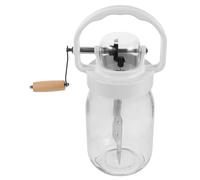 1500ml Baratte à Beurre Manuelle Acier Inoxydable, en Verre