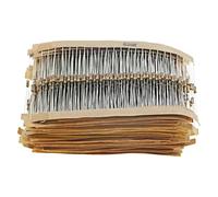 1500Pcs 1/4W 5% Carbon Film Resistor 75 Values Assorted Kit 1 ohm~10M ohm Range AUOQKQUT
