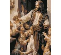 1500piece Paper Puzzle Suitable for Jesus Christ with Numbers Art Crafts Home Wall Decoration Gift 57x87cm