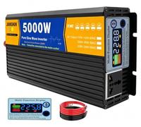 1500W 2000W 2500W 3000W 4000W Onduleur Sinus Pur DC 12V vers AC 220-240V | Pour Camping-Car Solaire Isolé Alimentation De Secours(5000W,60V to 220V)