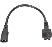 1500W 3 Pin Power Cable,2.5A/250V IEC320 C8 Male to C5 Female,AC Power Adapter Cable for Laptop Computer LCD Monitors Print