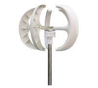 1500W Eolienne Lanterne Eolienne Vertical Axis12V 24VMotor Démarrage Rapide Maison Ferme Hybride Réverbère Avec Contrôleur MPPT(White,OUT CONTROLLER_12V_1000W)