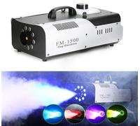 1500W Machine à fumée Machine à fumée DMX LED RGB lumière de scène avec télécommande radio Fogger 3in1 portable et stable Party Show DJ Disco Effet de scène portable Halloween, Noël, Mariages, Spectac
