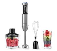 1500W Mixeur plongeant, 4 en 1 Mixer Plongeur TURBO Fonction et 25 Vitesses