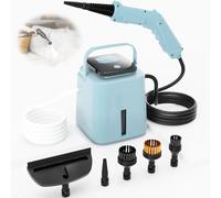 1500W Nettoyeur Vapeur Haute Pression 4 Bars Pour La Maison, Chauffe Rapide En 10 Secondes, Défroisseur Vapeur Multi-surfaces, Avec 4 Niveaux De Vapeur, Réservoir De 1,55 L(Blue)