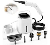 1500W Nettoyeur Vapeur Haute Pression 4 Bars Pour La Maison, Chauffe Rapide En 10 Secondes, Défroisseur Vapeur Multi-surfaces, Avec 4 Niveaux De Vapeur, Réservoir De 1,55 L(White)