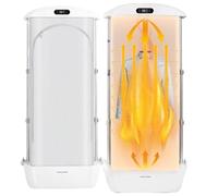 1500W Perm à Vapeur - Télécommande Sans Fil LED, Sèche-Linge/élimine Rapidement Les Rides, Machine à Repasser à Vapeur, Fonctionnement à Un Bouton,White