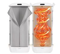 1500W Perm à Vapeur - Télécommande Sans Fil LED, Sèche-Linge/élimine Rapidement Les Rides, Machine à Repasser à Vapeur, Fonctionnement à Un Bouton,Grey