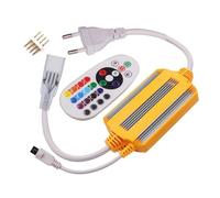 1500W RGB LED Strip Light Controller with 16 Colors Dimmer Wireless IR-24Key Remote EU Plug IP68 Waterproof
