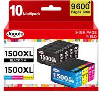 1500Xl Cartouches D'Encre Pour Canon Pgi-1500Xl Pgi-1500 Remplacement Pour Canon Maxify Mb2050 Mb2150 Mb2750 Mb2000 Mb2755 Mb2155 Mb2300 Mb2350, 10 Pack (4Noir, 2 Cyan, 2 Mégenta, 2 Jaune)