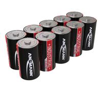 [1504-0000] ANSMANN Pile alcaline "Industrial", Mono D, pack de 10