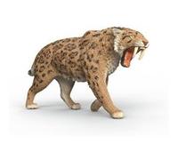 15054 Figurine Tigre a dents de sabre Beige