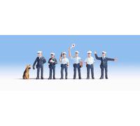 15091 Noch HO 6 Agents De La Circulation Avec Chien Nouveauté