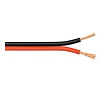 [15093] Goobay Câble de Haut-Parleur rouge;noir CU Rouleau de 10 m, section d...