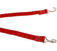 150cm 120% Extension Elastic Rope With Steel Hooks For Camping Moving Home Travel Red