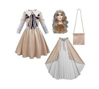 (150cm,3 piece set)M3gan Cosplay Costume Dress For Kids Girls Ai Doll Robots Two Thousand And Twenty-three Megan Dresses Uniform Costumes GuanGuan
