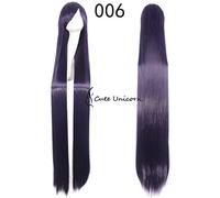 150CM 59 `` Longues Perruques Droites Femmes Perruques en usage courant Synthétique Haute Température Faux Cheveux Cosplay Party Perruques Communes + Perruques Casquette Une Taille Longue Perruque D