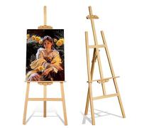 150cm Chevalet Bois Pliable Chevalet de Studio en Bois de 150cm, Chevalet d'Atelier Pliable et Réglable - Pour artiste de mariage, artisanat, affichage