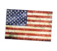150cm Drapeau Américain Décoratif Vintage, Rouge, en Polyester | Style Vieilli et Antiqued, Léger et Portable, pour Maison, Fête, Cour et Événements Patriotiques