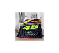 (150cm x 200cm,#20)Valentino Rossi 46 Motorcycle Racing Blanket Throw Bed Sofa Warm Soft Blanket UK