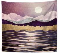 150cm x 200cm coucher de soleil tapisserie arbre tissu tapisserie montagne tenture murale psychédélique nature paysage tapisserie décoration pour chambre salon,couleur 04