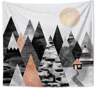 150cm x 200cm coucher de soleil tapisserie arbre tissu tapisserie montagne tenture murale psychédélique nature paysage tapisserie décoration pour chambre salon,couleur 22
