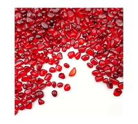 150g 3-5mm red Glass gravel, irregular glass chips, for fish tank decoration, vase filling and garden Gemstone Stone