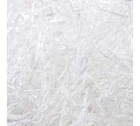 150g Papier Déchiqueté Blanc, Frisure Papier Remplissage pour Boite Cadeau et Paniers, pour Toutes les Occasions