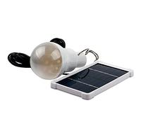 150LM 2.5W Lampe Solaire Extérieur, Ampoule Portable LED éclairage en Plein Air Camping Tente Pêche avec Panneau solaire (150 LM)