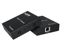 150M IP Extender,150M HDMI Extender over IP/TCP Rj45 Cat5e/6 1080P HDMI Ethernet Video Extender Support one TX to Multiple RX by Ethernet Switch (TX+RX)