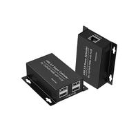 150m USB 2.0 to RJ45 Extender Ethernet Cat6 Extends USB Connection for Webcam Printer Keyboard Mous