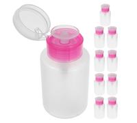 150ml Flacon Rose Dissolvant à Plastique Ongles | Lot de 10, Corps Transparent, Dosage Précis, Usage Maison et Voyage, pour Manucure