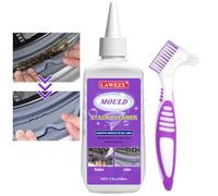 150ml Gel D'élimination des Moisissures avec Pinceau, LAWEZX Nettoyant pour Taches à la Maison - Élimine Efficacement les Taches, Gel Anti-moisissure pour Lave-linge, Cuisine, Salle de Bain, Carrelage