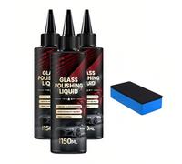 150ML Nettoyant Vitre Voiture, Film Oléophobe Pour Vitres D'automobiles, Nettoyant Pour Pare-brise De Voiture, Nettoyant Spécial Vitres et Miroirs, Idéal Contre la Poussière et la Pluie (1, 3pcs)