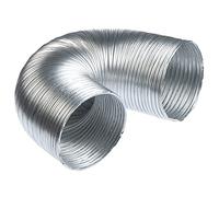 150mm 1.5m Tuyau Flexible en Aluminium - Gaine Semi-rigide en Aluminium pour Réseau VMC - Conduit Flexible D'arrivée D'air Aluminium