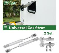 150mm/5.91" Vérins à gaz 100N Vérins à gaz ton argent Acier au carbone Lot de 2 Coffre à outils pour camping-car Couvercle de la boîte de rangement Couverture de la porte du placard