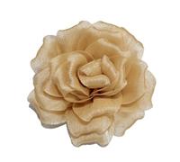150mm Broche Fleur Camélia Élégante - Épingle à Revers En Tissu Texturé, Accessoire De Mode Pour Femme Et Homme, Idéal Pour Mariage, Fête, Costume Et Robe, Cadeau Festif