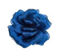 150mm Broche Fleur Camélia Élégante - Épingle à Revers En Tissu Texturé, Accessoire De Mode Pour Femme Et Homme, Idéal Pour Mariage, Fête, Costume Et Robe, Cadeau Festif