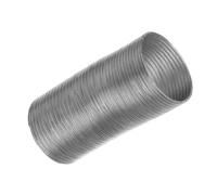 Ø 150mm Conduit d'air Flexible pour Hotte de Cuisine, Climatiseur, Hotte Aspirante, Sèche-linge - 1.5m Tuyau d'évacuation Semi-rigide - Conduit de Ventilation - Aluminium