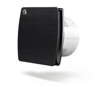 150mm Extracteur d’air Silencieux à Hygrostat &Minuterie VMC Salle de Bain | 18W Ventilateur Salle de Bain, 240m³/h ≤35dB IPX4, Clapet Anti-Retour Murale ou Plafond - WC, Bureau, Cuisine, Cave, Noir