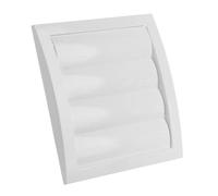 Ø 150mm Grille de Ventilation avec Moustiquaire - Grill D'aération avec Lamelles Mobiles - Plastique ABS Blanc