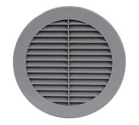 150mm Grille de Ventilation avec Moustiquaire - Grille D'aération - Plastique ABS Gris
