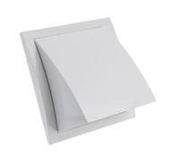Ø 150mm Grille de Ventilation avec Protection contre la Pluie et le Vent - Grille D'aération avec Clapet Anti-retour - Plastique ABS Blanc