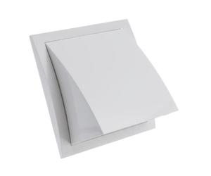 Ø 150mm Grille de Ventilation avec Protection contre la Pluie et le Vent - Grille D'aération avec Clapet Anti-retour - Plastique ABS Blanc
