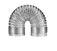 ∅ 150mm Tuyau flexible en aluminium à double couche Conduit de ventilation adapté pour cuisine salle de bains ventilateur d'échappement, ventilateur sèche-linge, tente de plantation 1,5 m-6 m(2M_120MM
