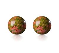 150pcs 10mm Unakite Jasper Gemstone Perles rondes en vrac pour la fabrication de bijoux Energy Stone Healing Power